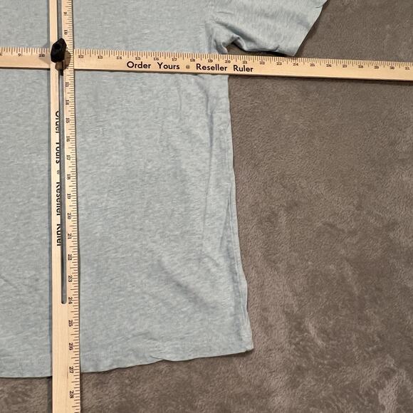 johnnie-O Shirt Mens Medium Heathered Blue Dale Pocket Tee Short Sleeve JMST2870 - Picture 8 of 8